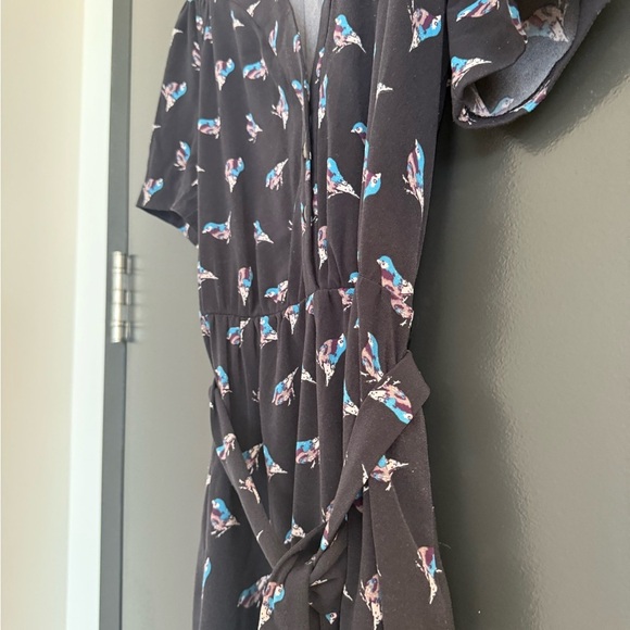 Karen Walker HI THERE (Anthropologie) size 6 EUC Dress with Blue Floral Design - Picture 5 of 14